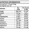 Myotein Plus Nutrition-Panel