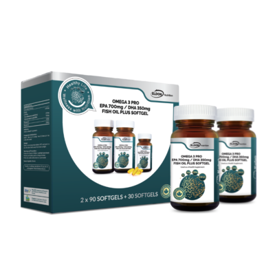 Eldon Nutrition Omega 3 Pro EPA 700mg DHA 350mg Fish Oil Plus Softgel - Pharm-Dx Malaysia
