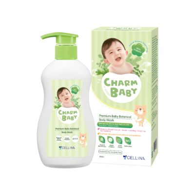 Charm Baby Premium Baby Botanical Body Wash, 400ml