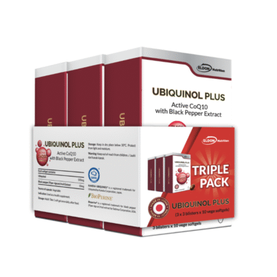 Eldon Nutrition Ubiquinol Plus Softgel, Triple Pack, 30s x 3
